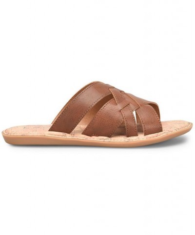 Women's Mona Comfort Slide Brown $39.00 Shoes