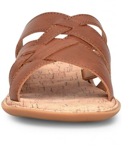 Women's Mona Comfort Slide Brown $39.00 Shoes