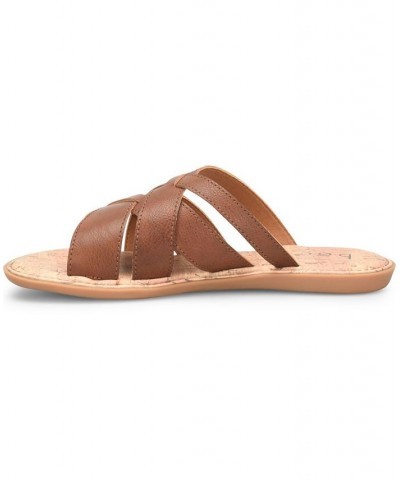 Women's Mona Comfort Slide Brown $39.00 Shoes