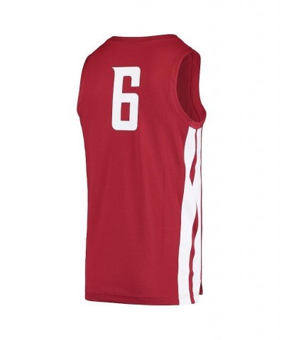 Men's 6 Crimson Washington State Cougars Replica Basketball Jersey $43.20 Jersey