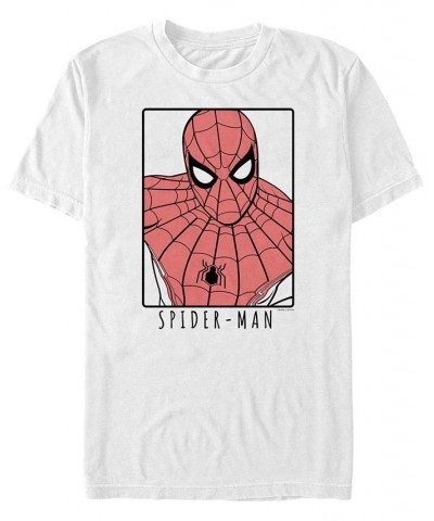 Marvel Men's Spider-Man Painted Spider-Man Portrait Short Sleeve T-Shirt White $16.45 T-Shirts