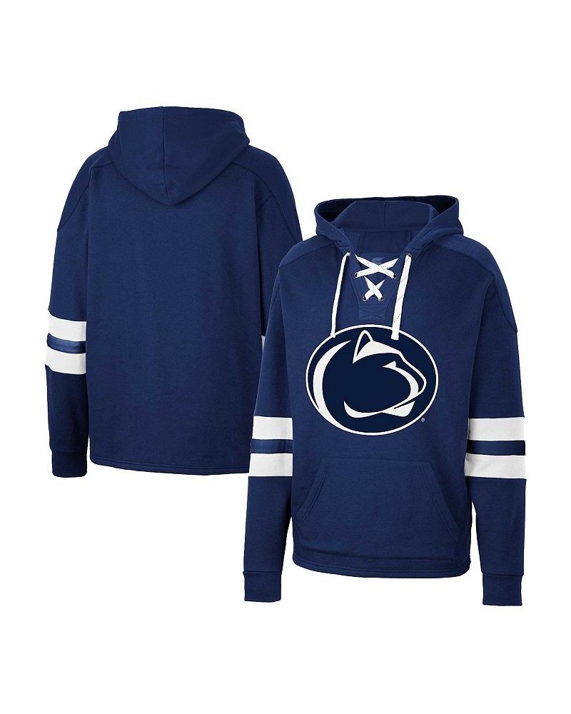 Men's Navy Penn State Nittany Lions Lace-Up 4.0 Pullover Hoodie $38.99 Sweatshirt