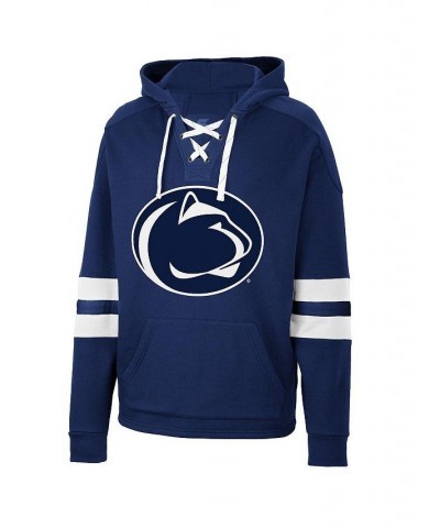 Men's Navy Penn State Nittany Lions Lace-Up 4.0 Pullover Hoodie $38.99 Sweatshirt