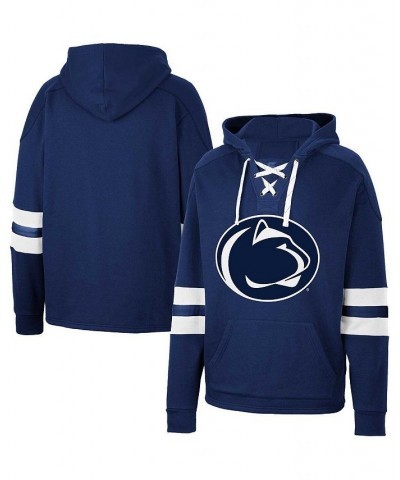 Men's Navy Penn State Nittany Lions Lace-Up 4.0 Pullover Hoodie $38.99 Sweatshirt