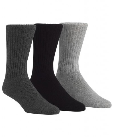 Men's Cotton Rich Casual Rib Crew Socks, 3-Pack Multi $10.39 Socks