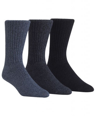 Men's Cotton Rich Casual Rib Crew Socks, 3-Pack Multi $10.39 Socks