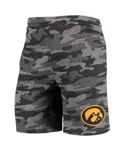 Men's Charcoal, Gray Iowa Hawkeyes Camo Backup Terry Jam Lounge Shorts $29.49 Shorts