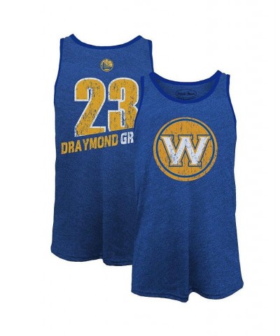 Men's Threads Draymond Green Royal Golden State Warriors Name and Number Tri-Blend Tank Top $20.21 T-Shirts