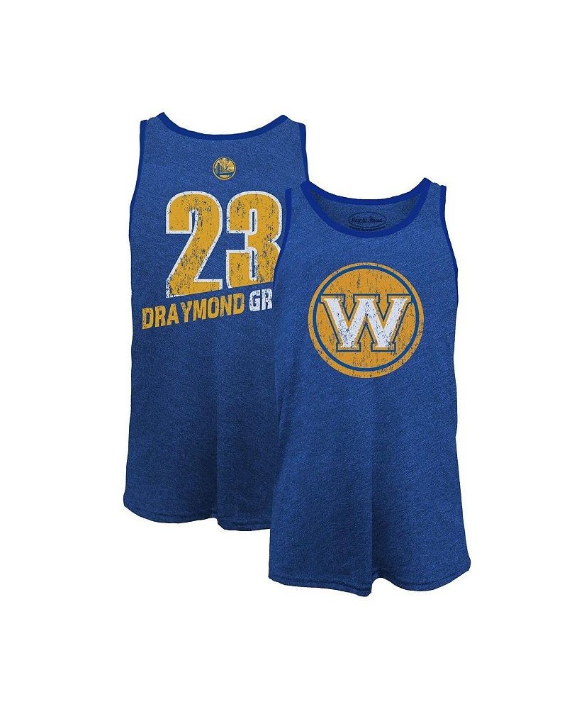 Men's Threads Draymond Green Royal Golden State Warriors Name and Number Tri-Blend Tank Top $20.21 T-Shirts