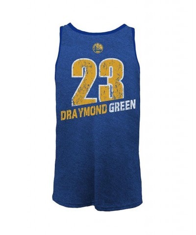 Men's Threads Draymond Green Royal Golden State Warriors Name and Number Tri-Blend Tank Top $20.21 T-Shirts