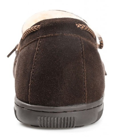 Men's Meander Moccasin Slippers Brown $46.06 Shoes