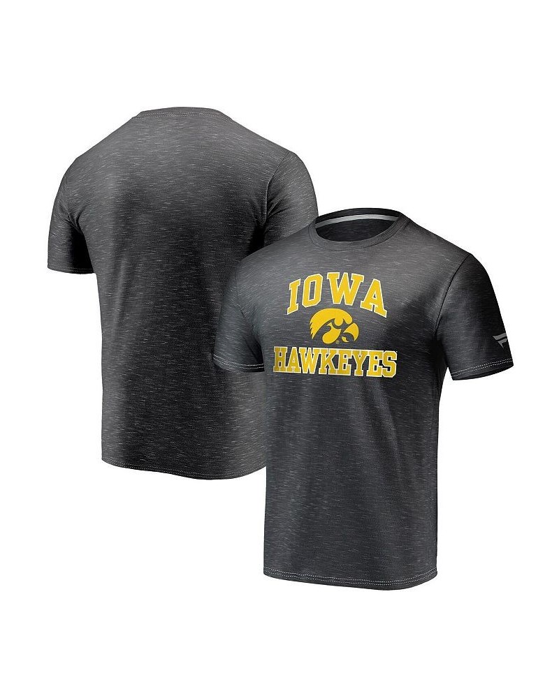 Men's Charcoal Iowa Hawkeyes Heart And Soul Space-Dye T-shirt $11.48 T-Shirts