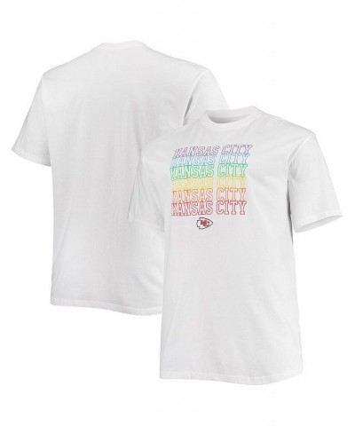 Men's Branded White Kansas City Chiefs Big and Tall City Pride T-shirt $21.41 T-Shirts