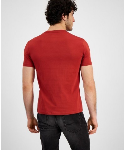 Men's Small Rope Logo Graphic T-Shirt Red $35.70 T-Shirts