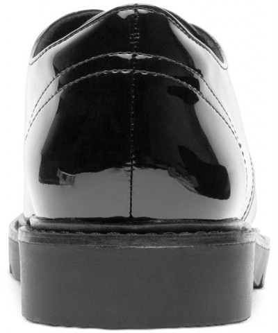 Women's Kacey Lace-Up Lug-Sole Shoes Black $58.50 Shoes