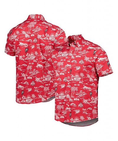 Men's Scarlet Ohio State Buckeyes Classic Button-Down Shirt $61.10 Shirts
