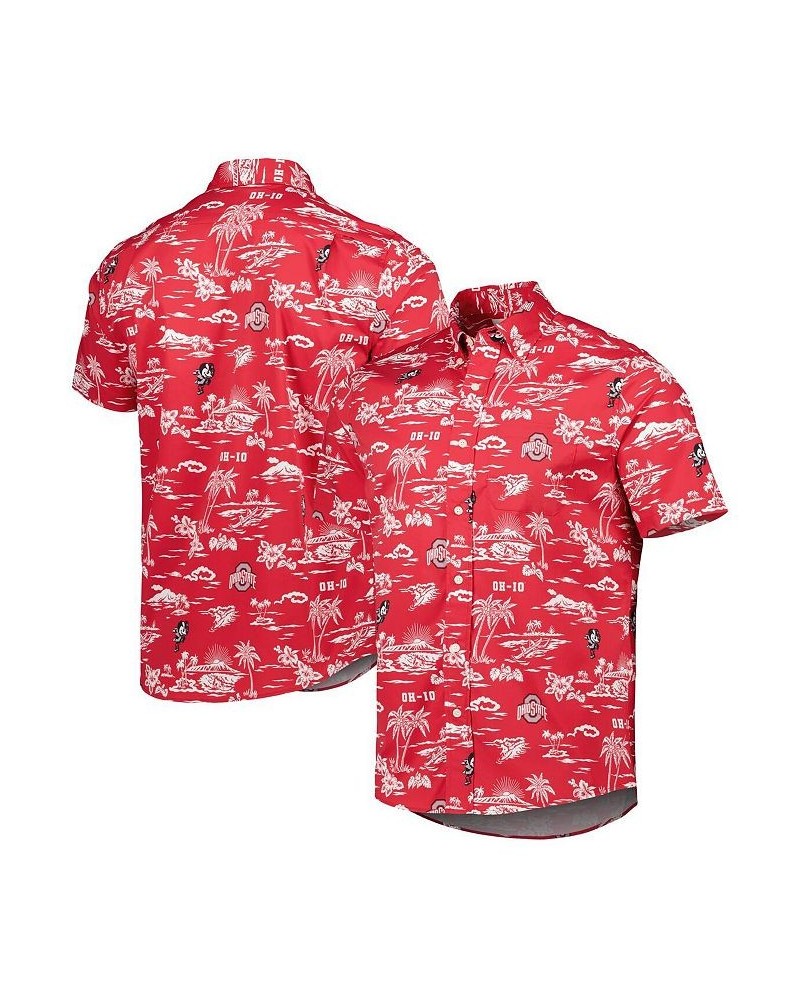 Men's Scarlet Ohio State Buckeyes Classic Button-Down Shirt $61.10 Shirts