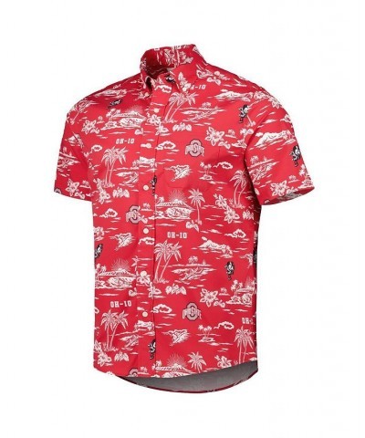 Men's Scarlet Ohio State Buckeyes Classic Button-Down Shirt $61.10 Shirts