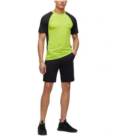 BOSS Men's Reflective Logo Color-Blocked Slim-Fit T-shirt Green $40.18 T-Shirts