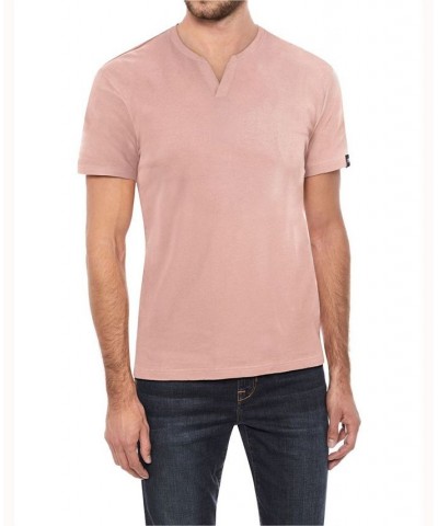 Men's Basic Notch Neck Short Sleeve T-shirt PD14 $15.29 T-Shirts