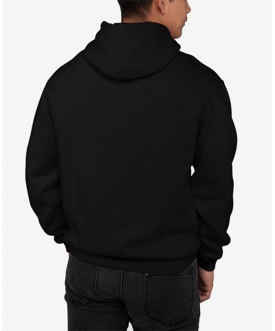 Men's Support Our Troops Word Art Hooded Sweatshirt Black $33.59 Sweatshirt