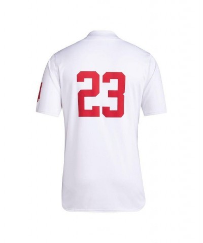 Men's 23 White Indiana Hoosiers Team Baseball Jersey $49.49 Jersey