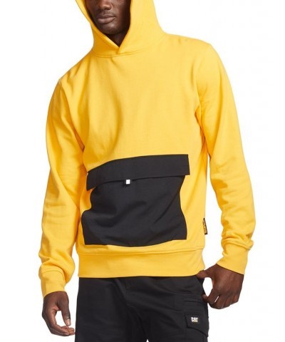 MEN'S UTILITY HOOD BANNER P/O SWEATSHIRT Yellow $23.14 Sweatshirt