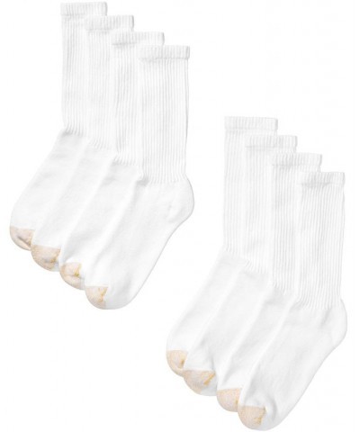 Men's 8-Pack Athletic Crew Socks White $10.34 Socks