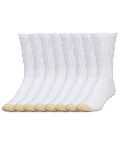 Men's 8-Pack Athletic Crew Socks White $10.34 Socks