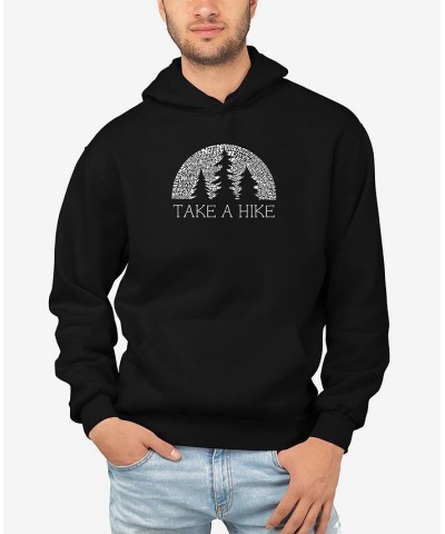 Men's Nature Lover Word Art Hooded Sweatshirt Black $25.20 Sweatshirt