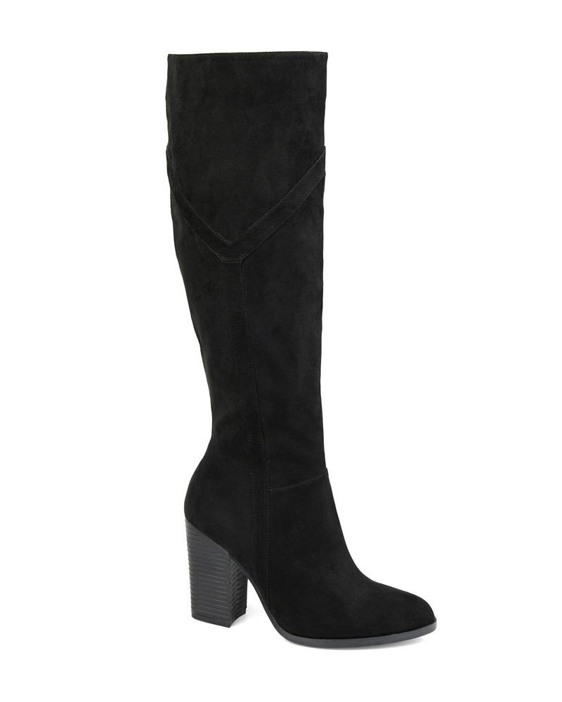 Women's Kyllie Extra Wide Calf Boots Black $47.60 Shoes