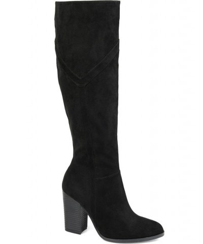 Women's Kyllie Extra Wide Calf Boots Black $47.60 Shoes