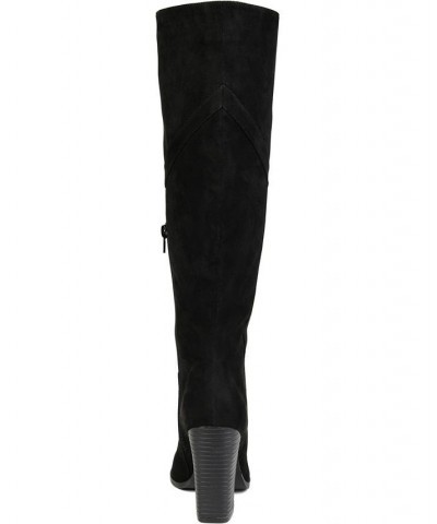 Women's Kyllie Extra Wide Calf Boots Black $47.60 Shoes