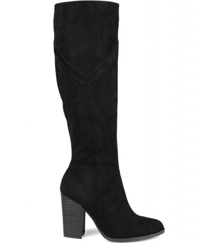 Women's Kyllie Extra Wide Calf Boots Black $47.60 Shoes