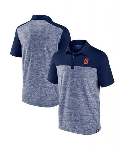 Men's Branded Navy Detroit Tigers Iconic Omni Brushed Space-Dye Polo Shirt $28.80 Polo Shirts