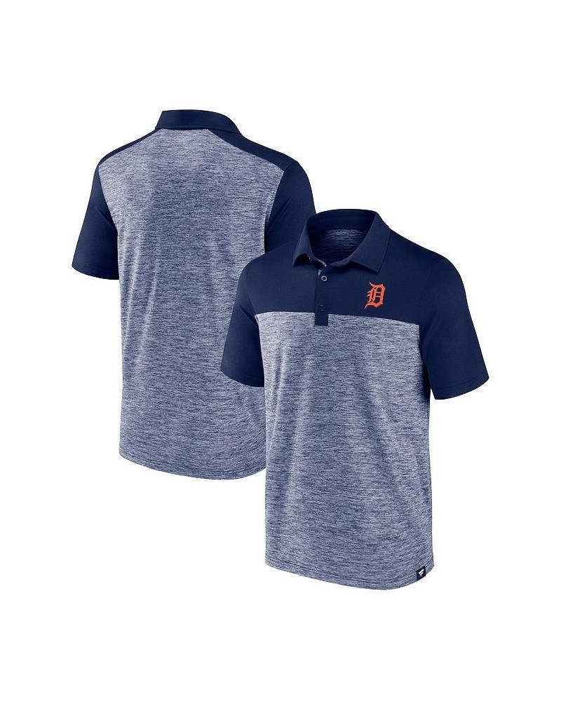 Men's Branded Navy Detroit Tigers Iconic Omni Brushed Space-Dye Polo Shirt $28.80 Polo Shirts