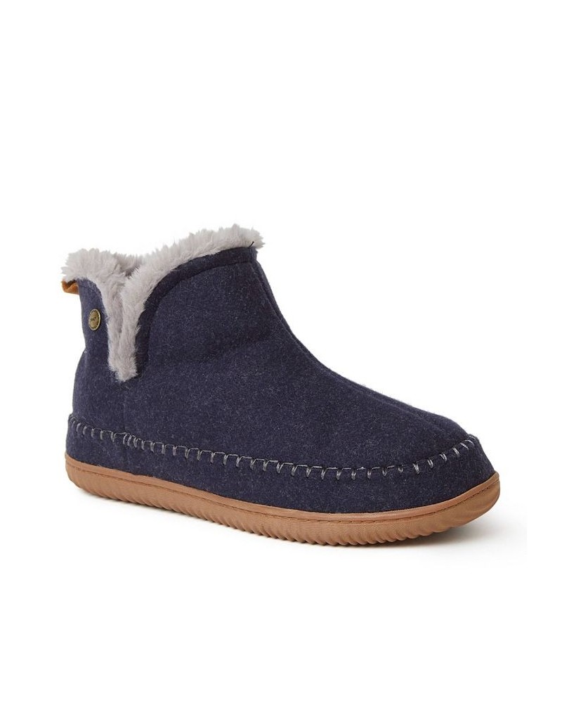 Dearfoam Alpine Men's Brixen Bootie Slippers Blue $30.34 Shoes