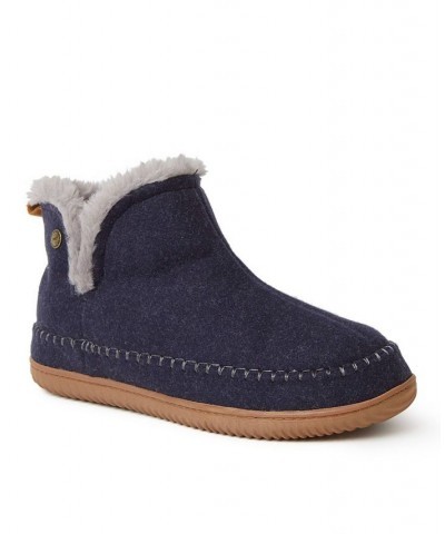 Dearfoam Alpine Men's Brixen Bootie Slippers Blue $30.34 Shoes