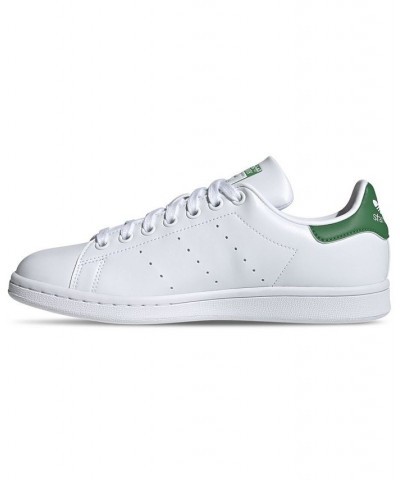 Women's Originals Stan Smith Primegreen Casual Sneakers Footwear White, Green $45.00 Shoes