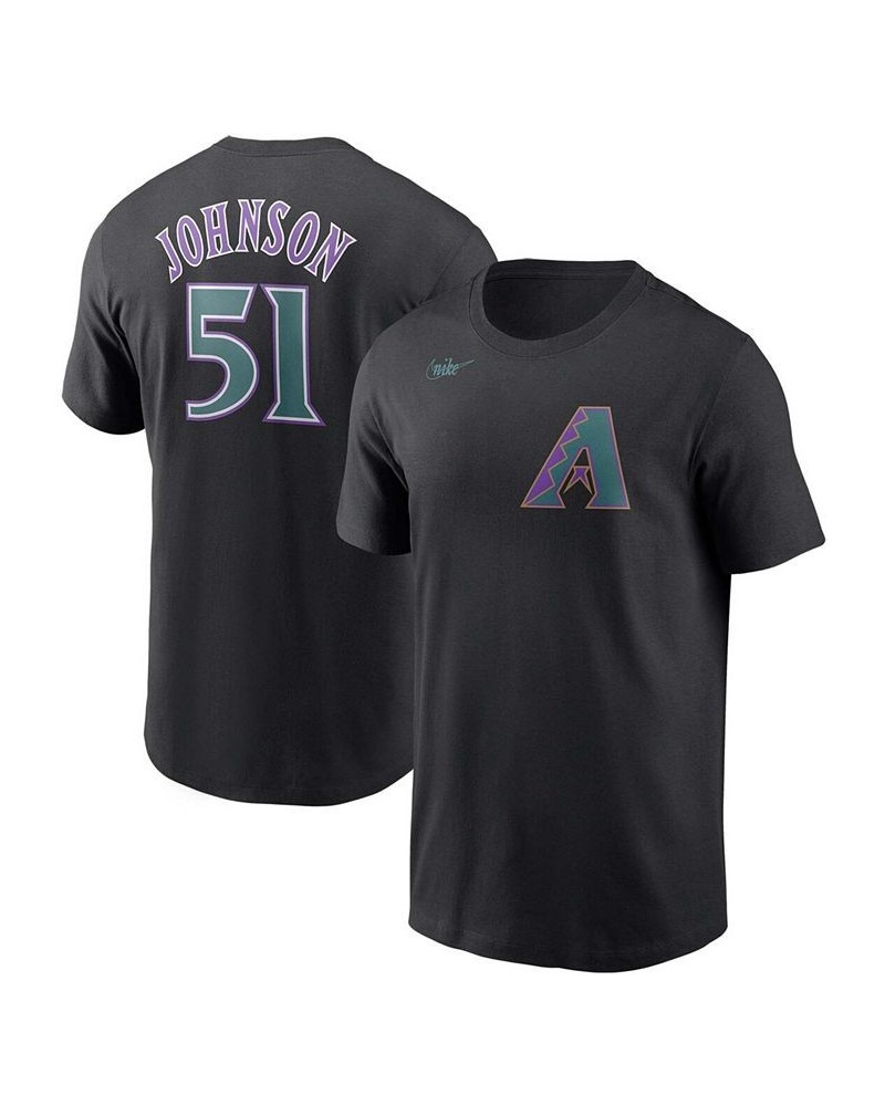 Men's Randy Johnson Black Arizona Diamondbacks Cooperstown Collection Name and Number T-shirt $27.49 T-Shirts