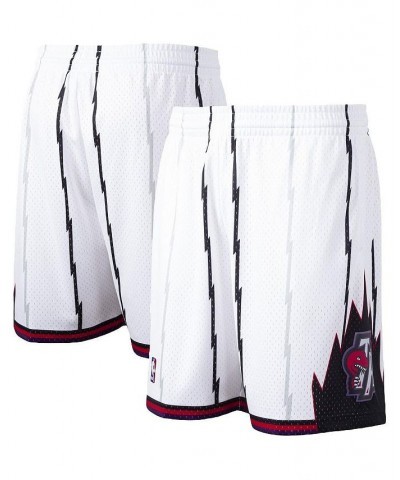 Men's White Toronto Raptors Hardwood Classics Swingman Shorts $34.30 Shorts