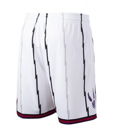 Men's White Toronto Raptors Hardwood Classics Swingman Shorts $34.30 Shorts