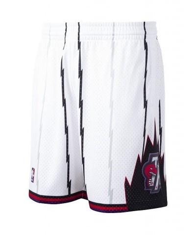 Men's White Toronto Raptors Hardwood Classics Swingman Shorts $34.30 Shorts