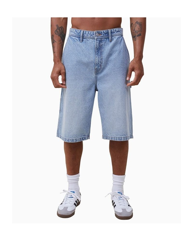 Men's Carpenter Denim Shorts PD03 $32.99 Shorts