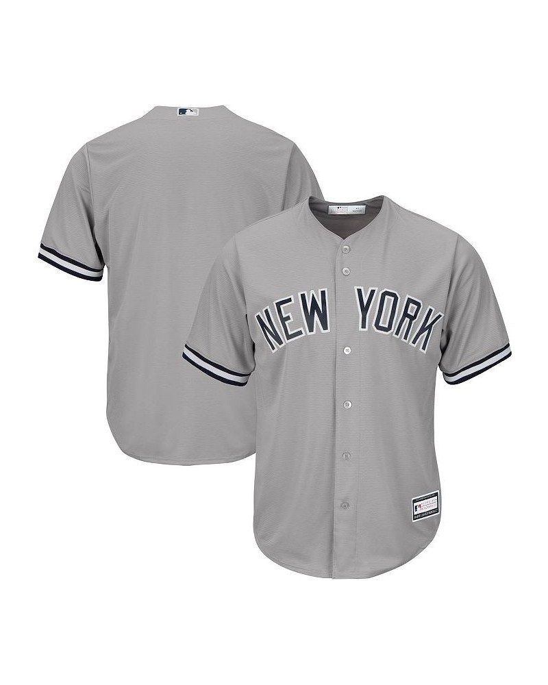 Men's Gray New York Yankees Big and Tall Replica Team Jersey $48.40 Jersey