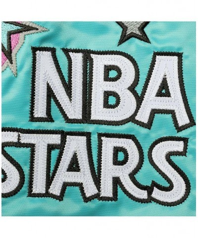 Men's Teal Big and Tall 1996 NBA All-Star Game Hardwood Classics Satin Full-Snap Jacket $37.95 Jackets