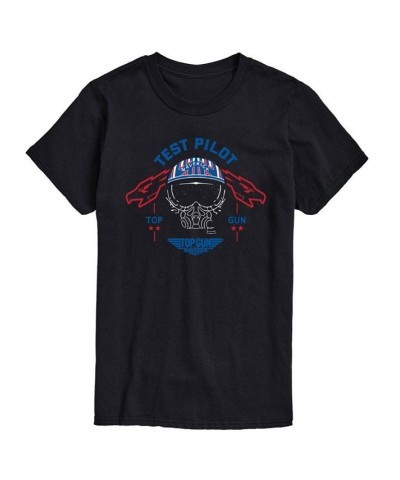 Men's Top Gun Maverick Test Pilot T-shirt Black $14.70 T-Shirts