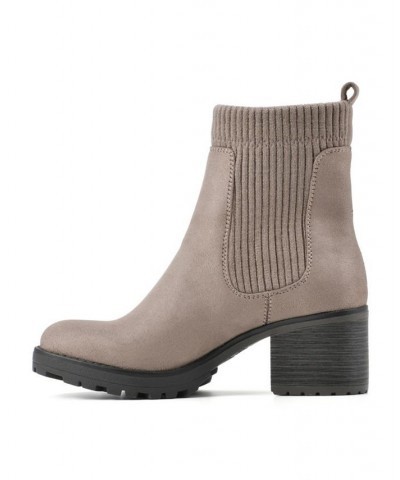 Women's Benji Booties Tan/Beige $19.77 Shoes