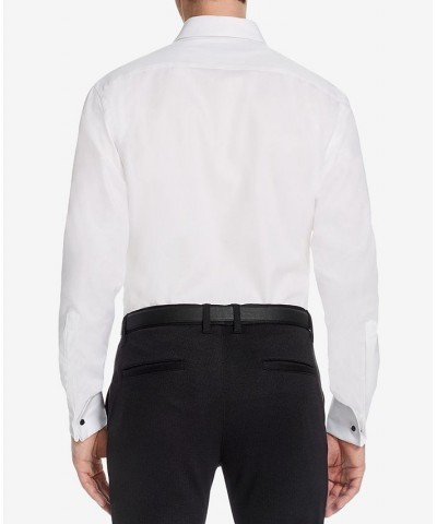 of London Men's Classic/Regular Fit Solid French Cuff Tuxedo Shirt White $23.63 Dress Shirts