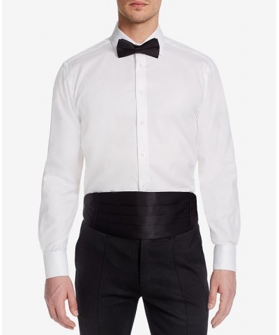 of London Men's Classic/Regular Fit Solid French Cuff Tuxedo Shirt White $23.63 Dress Shirts